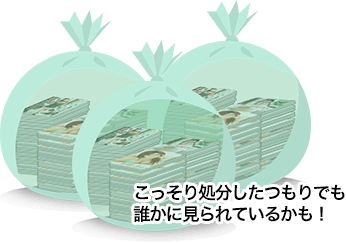 こっそり処分したつもりでも、誰かに見られているかも!